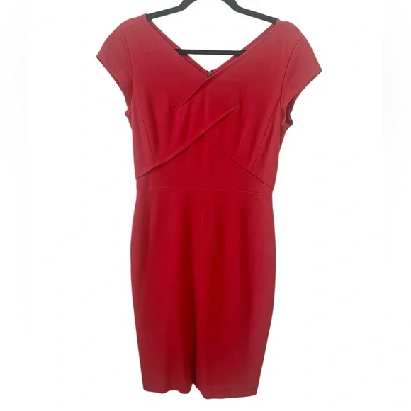 fitted lace wedding dress Satin Off-Shoulder Draped Mini Dress in True Red - 2